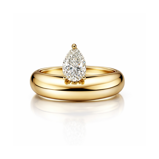 Pear Diamond Chunky Band