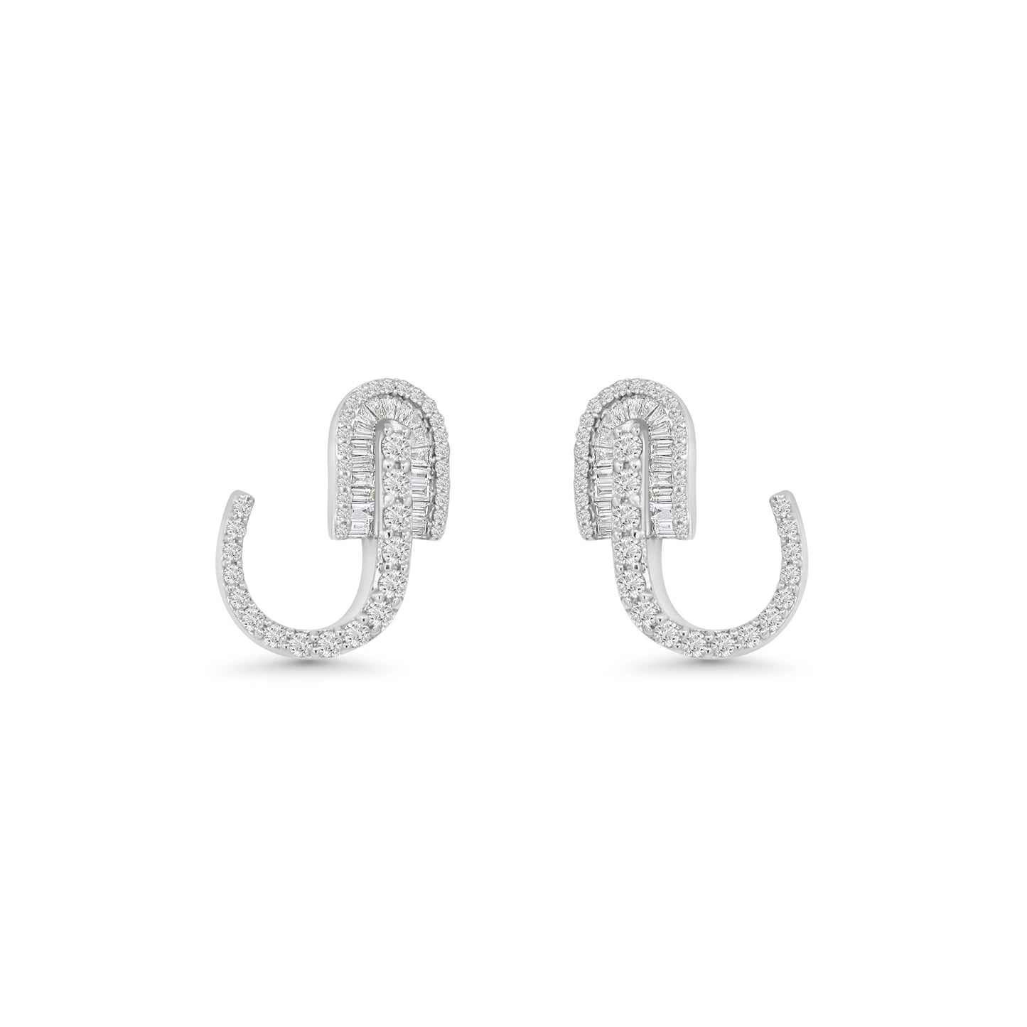 U Huggie Baguette Earrings