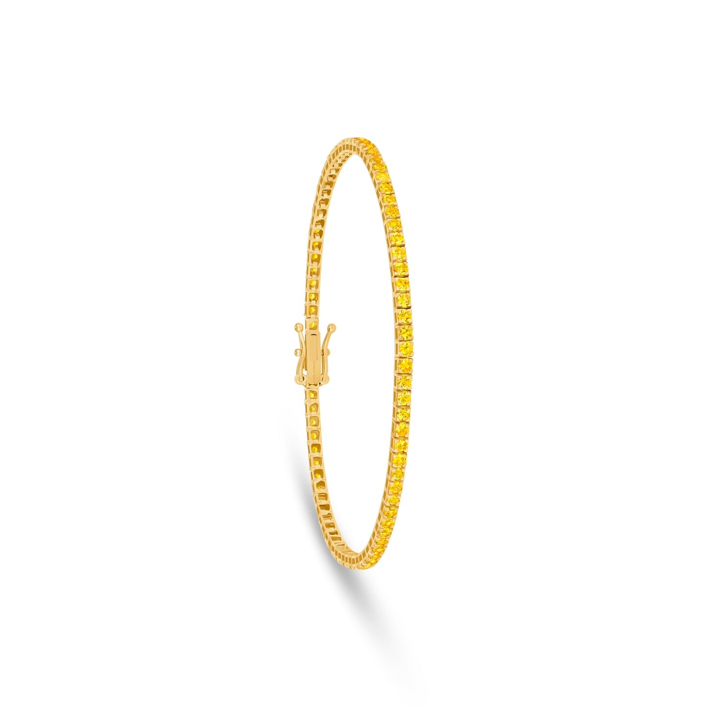 Yellow Sapphire Tennis Bracelet