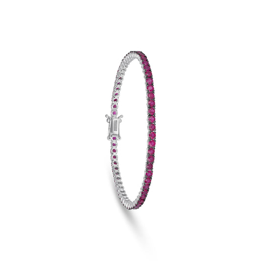 Ruby Tennis Bracelet