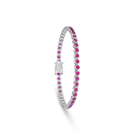 Beverly Ruby Tennis Bracelet