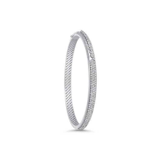 Classic Diamond Pave and Linear Bangle