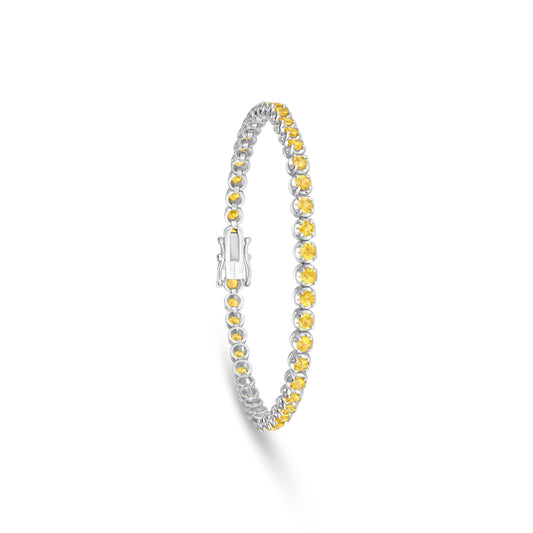 Beverly Yellow Sapphire Tennis Bracelet
