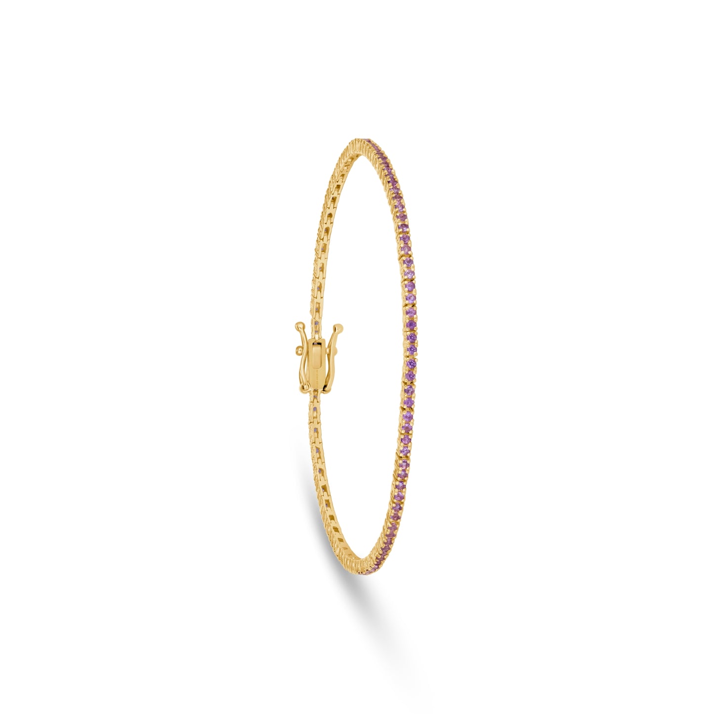 Mini Amethyst Tennis Bracelet