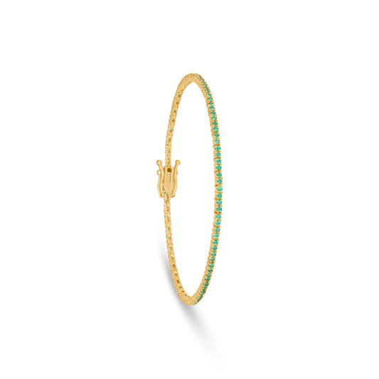 Mini Emerald Tennis Bracelet