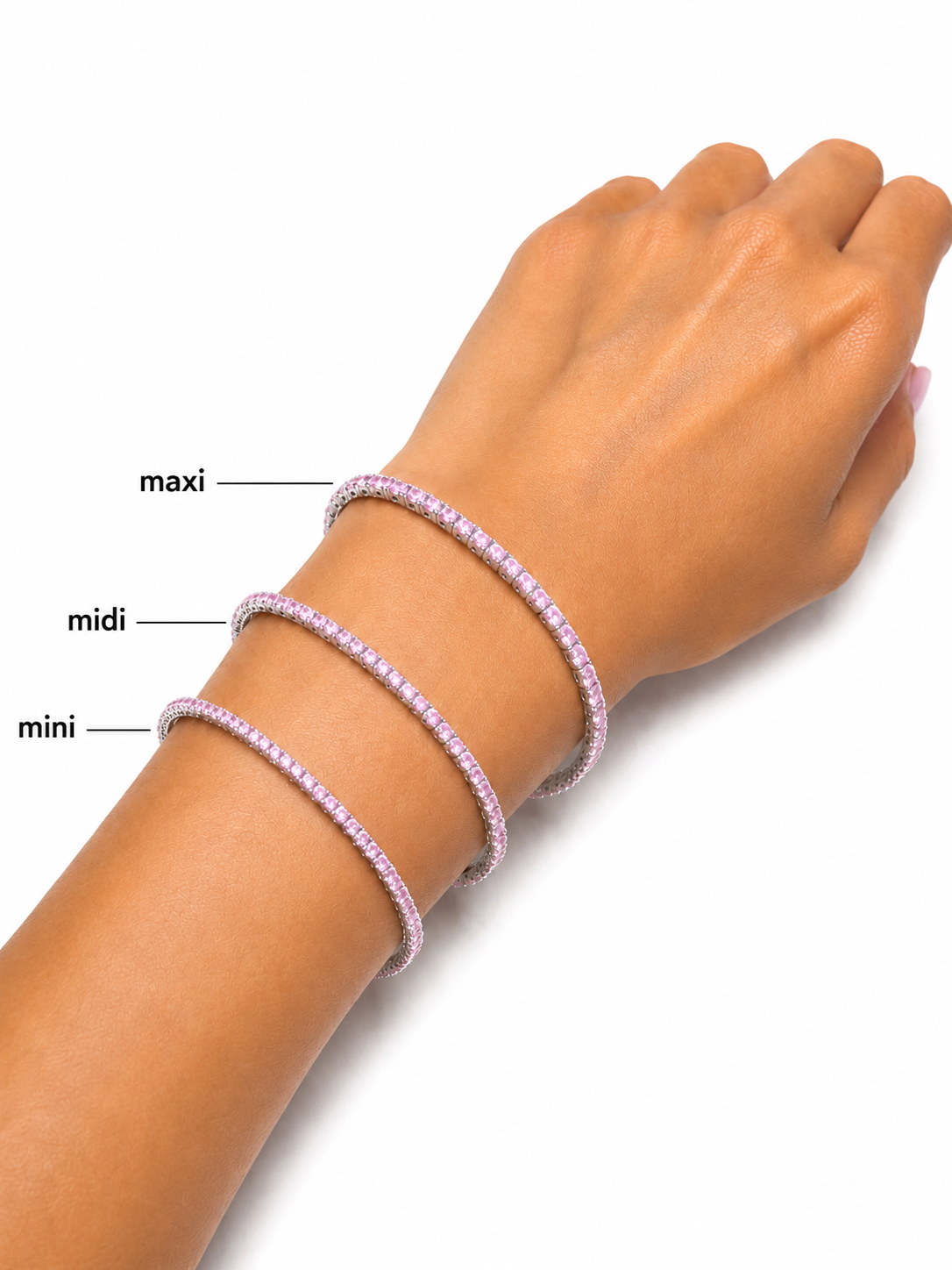 Pink Sapphire Tennis Bracelet