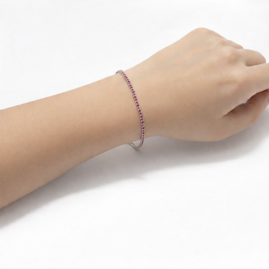 Ruby Tennis Bracelet