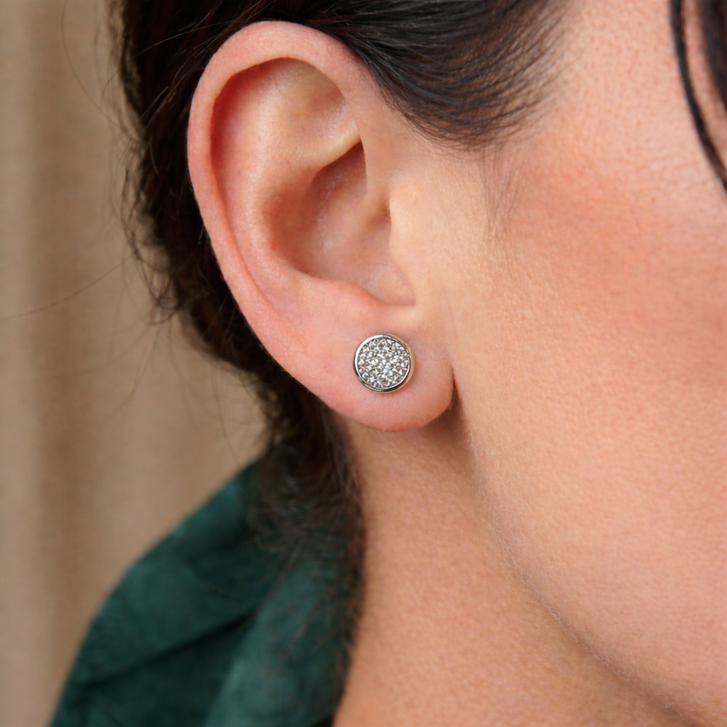 Round Pave Studs