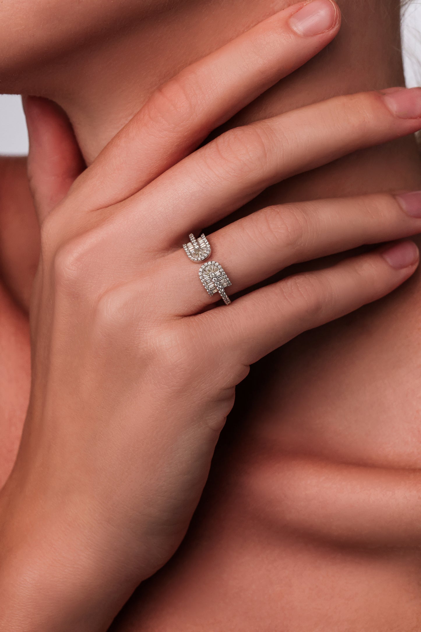 U Duo Baguette Ring