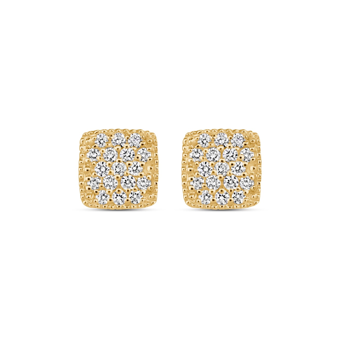 Cushion Pavé Studs