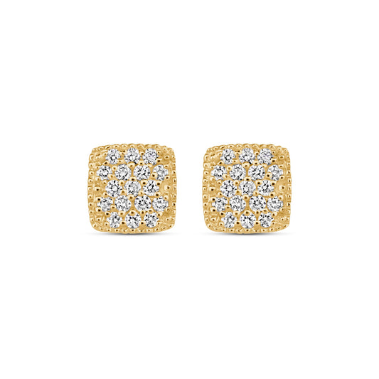 Cushion Pavé Studs