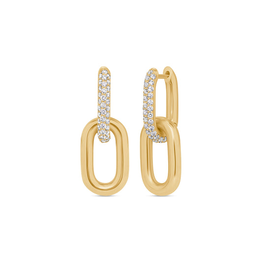Double Link Drop Earrings