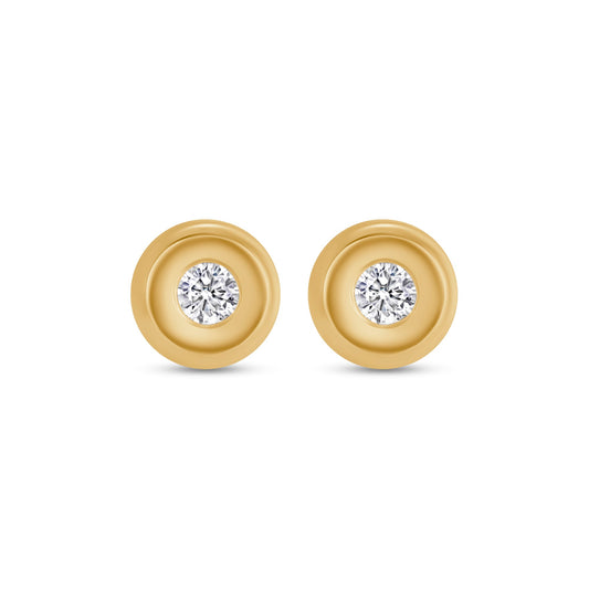 Bezeled Diamond Studs