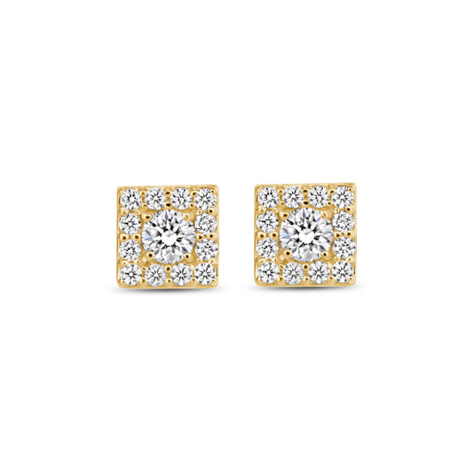 Diamond Square Studs