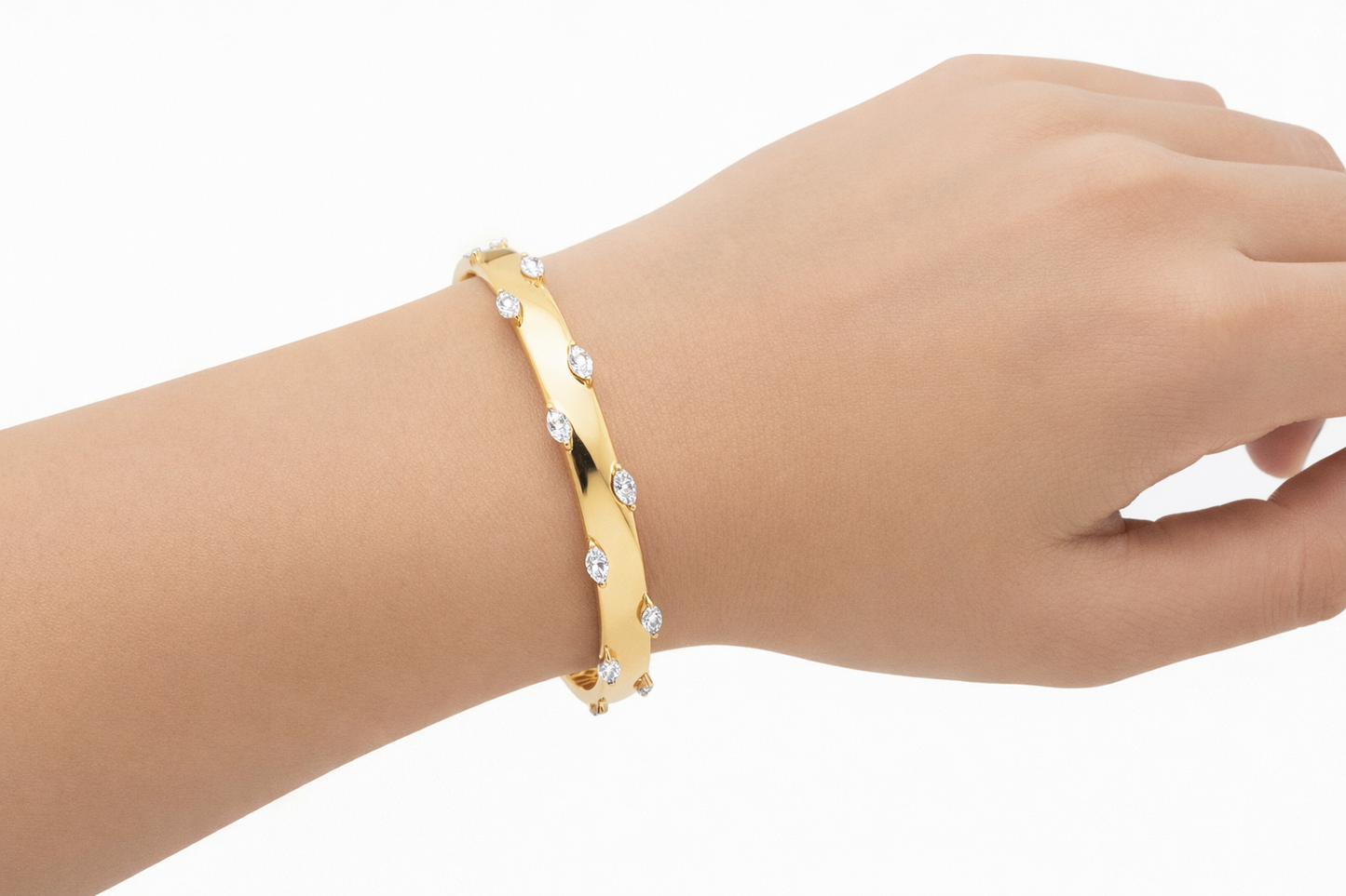 Marquise Diamond Bangle