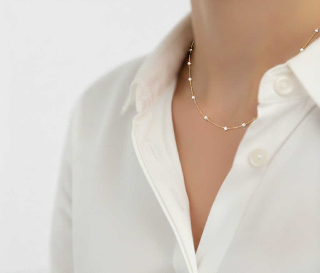 Pearl Charm Necklace