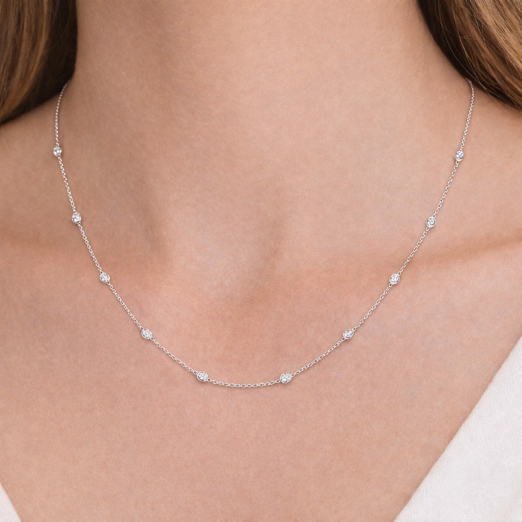 Bezeled Charm Necklace