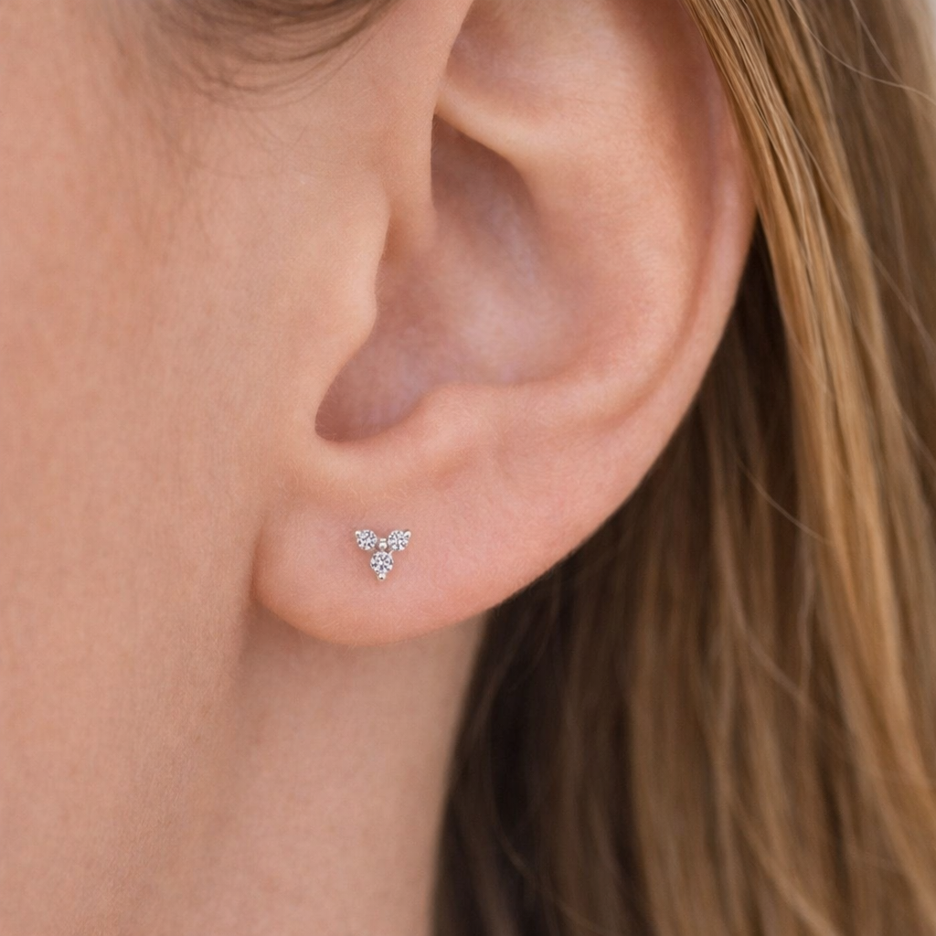 Trio Diamond Studs
