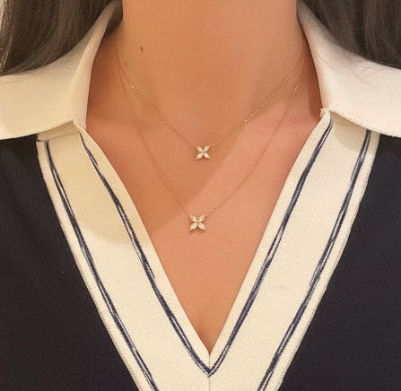 Grand Marquise Floral Necklace
