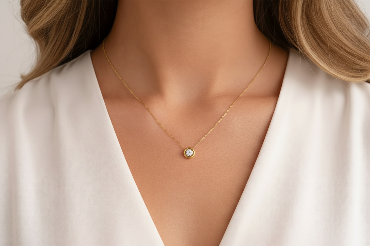 Round Bezel Pendant