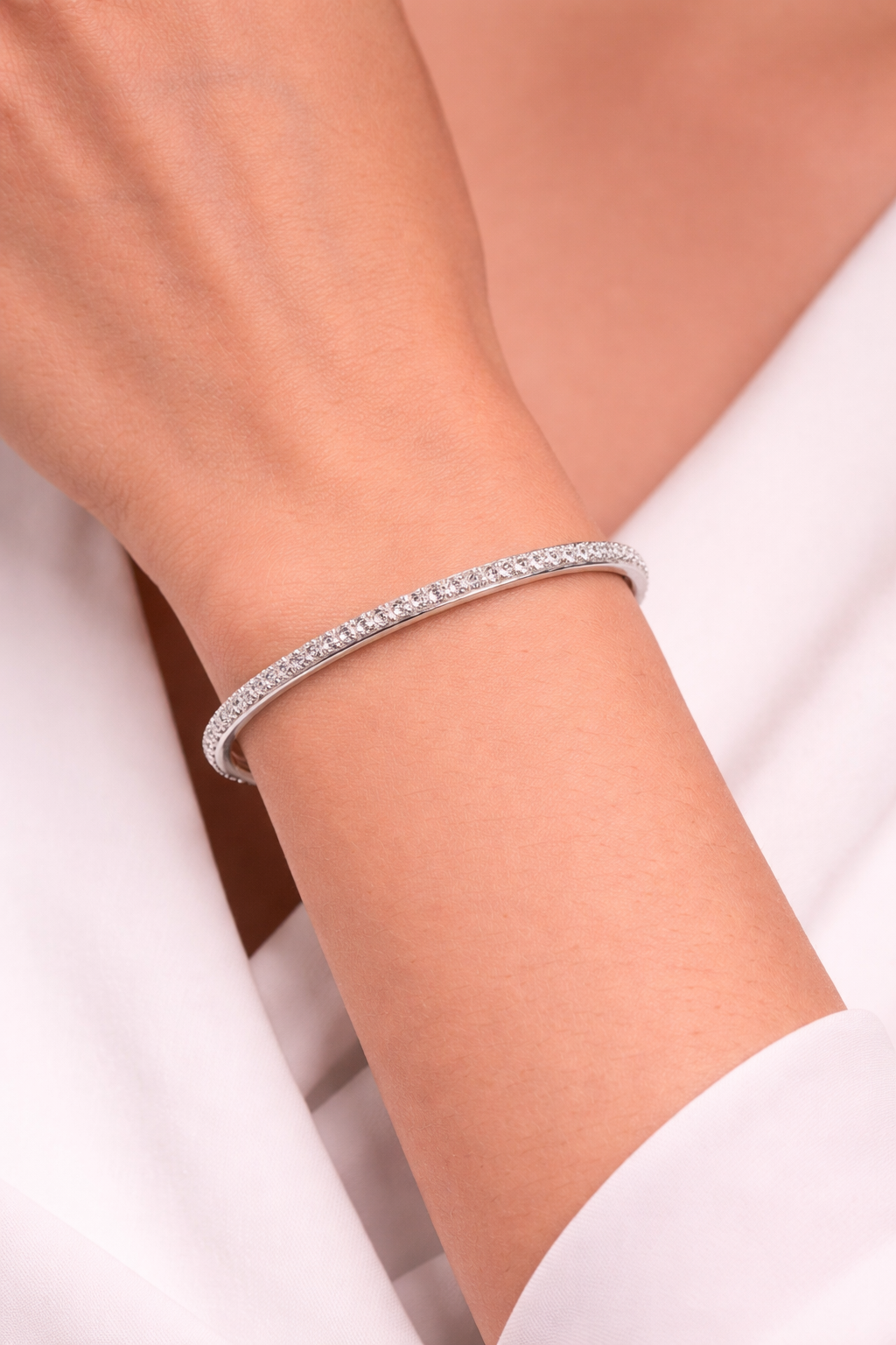 Diamond Linear Bangle