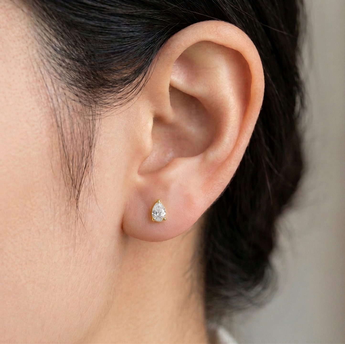 Pear Diamond Studs