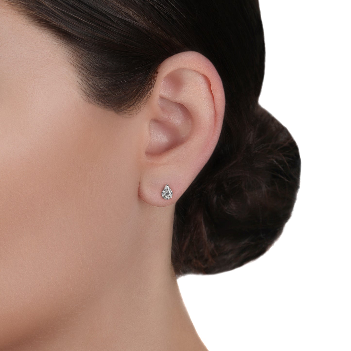Illusion Diamond Stud Earrings | Earring Shop