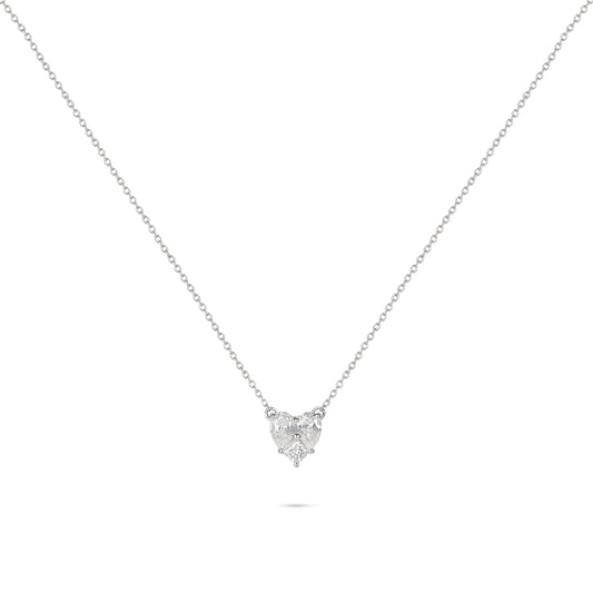 Heart Shaped Illusion Diamond Necklace | Diamond Necklace | Necklaces For Women