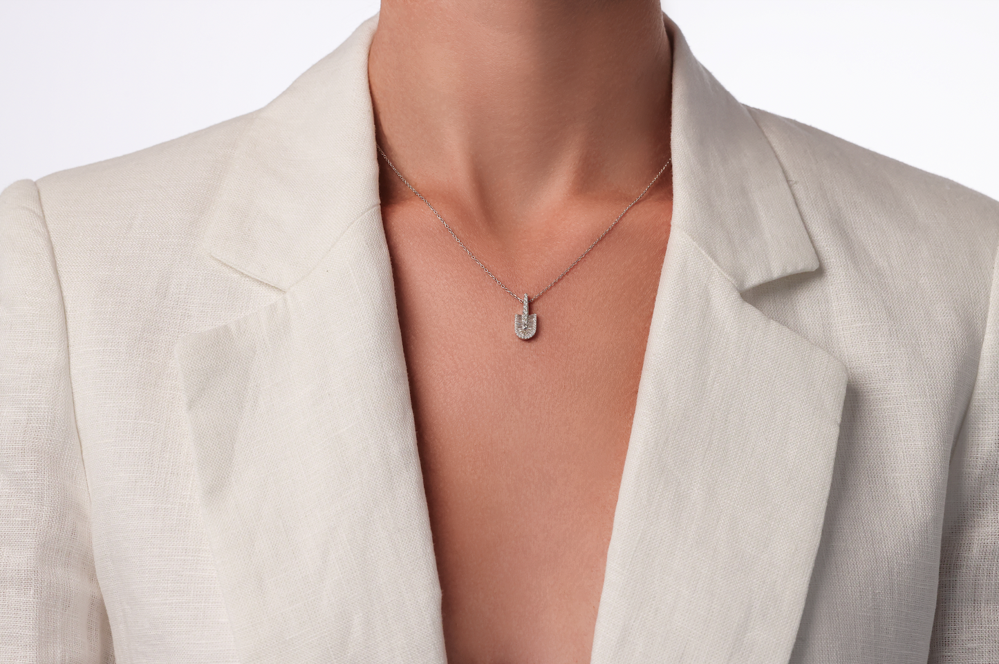 U Solo Baguette Mini Necklace