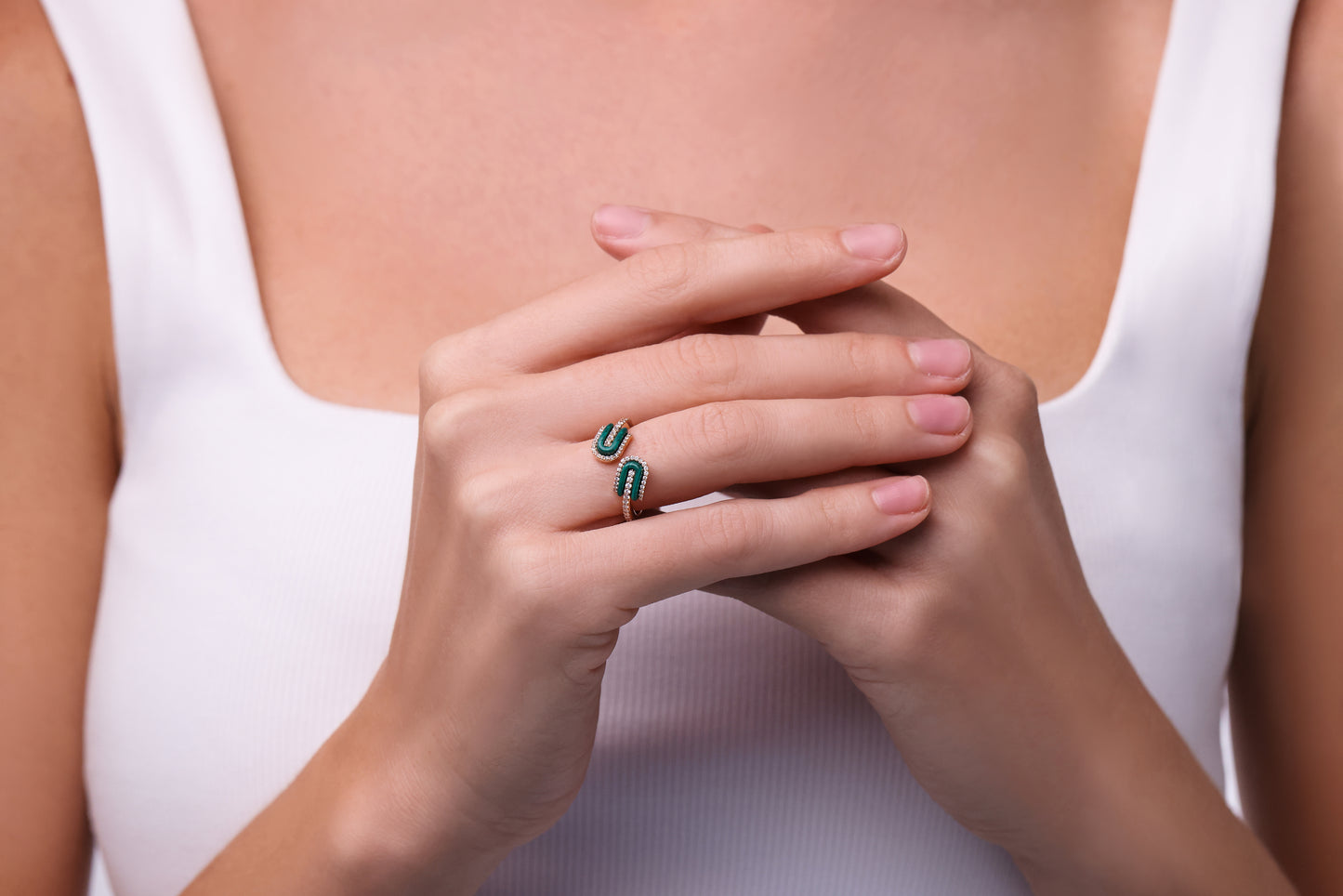 U Duo Twisted Ring