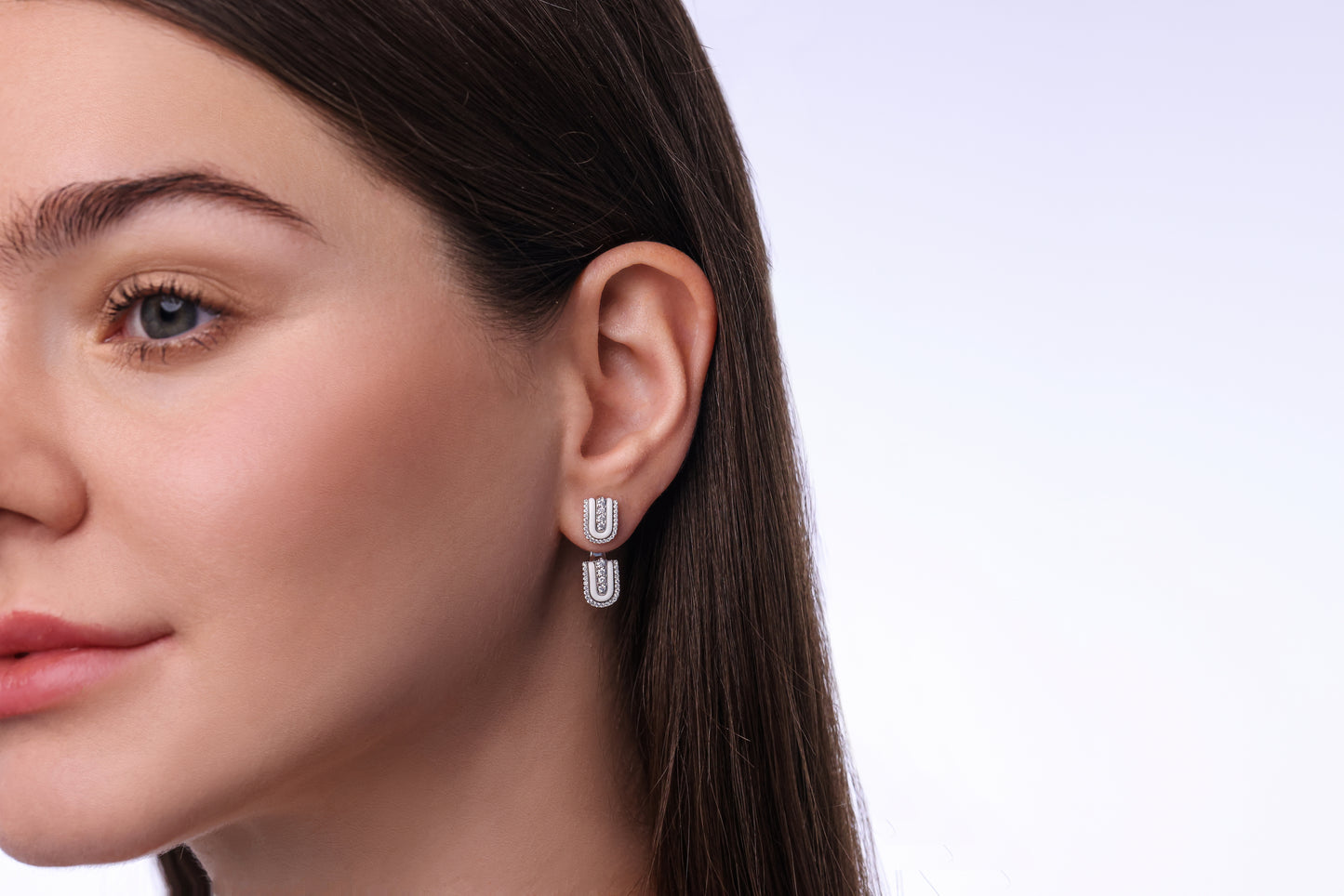 U Floating Studs Earrings
