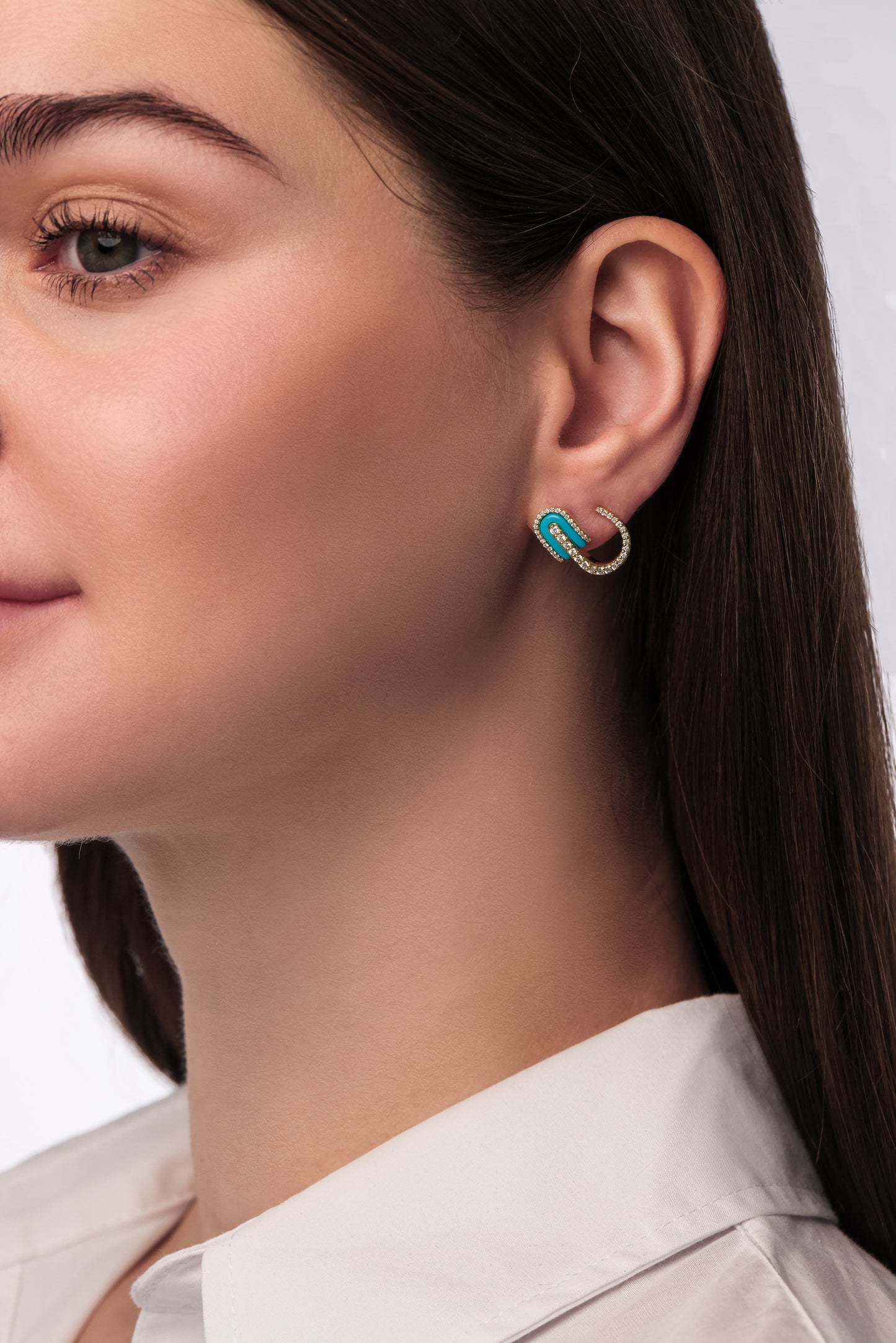 U Huggie Earrings