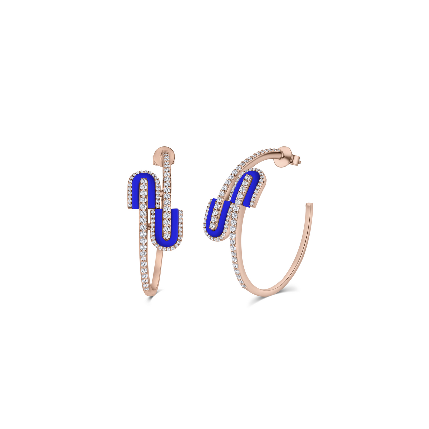 U Hoops Midi Earrings