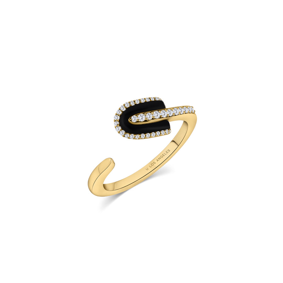 U Solo Twisted Half Ring