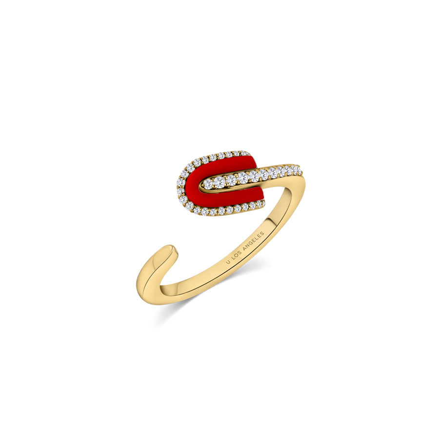 U Solo Twisted Half Ring