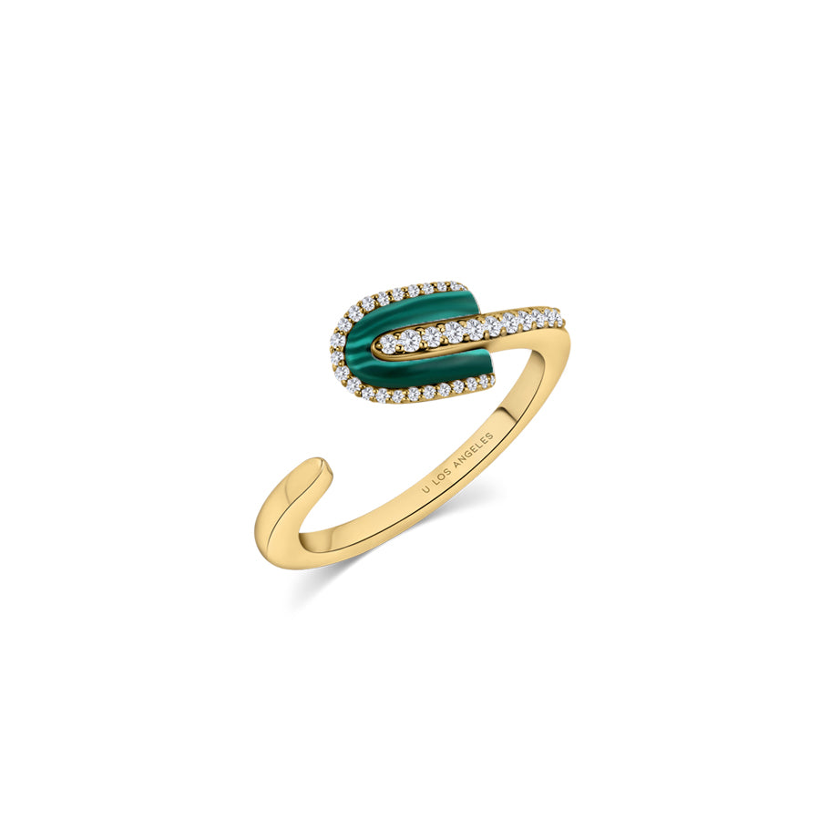 U Solo Twisted Half Ring