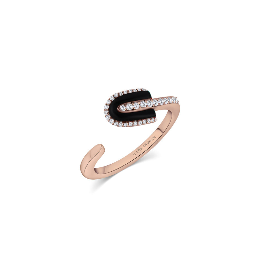 U Solo Twisted Half Ring