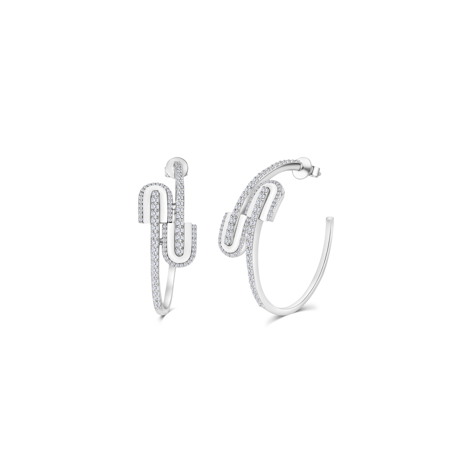 U Hoops Midi Earrings