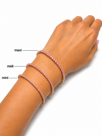Pink Sapphire Tennis Bracelet