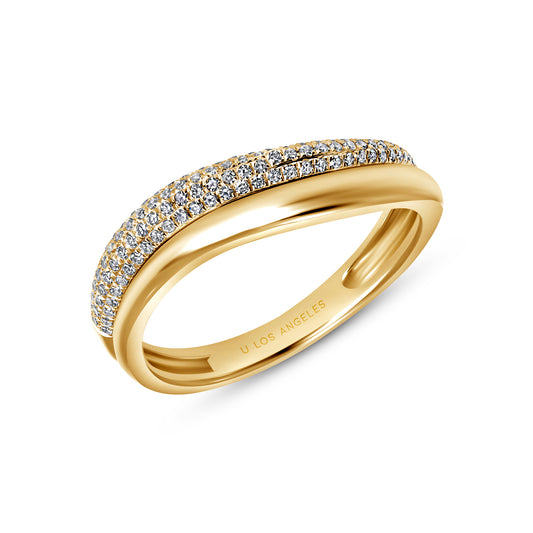 Wavy Diamond Ring