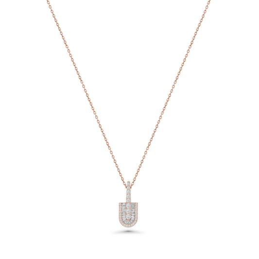 U Solo Baguette Mini Necklace