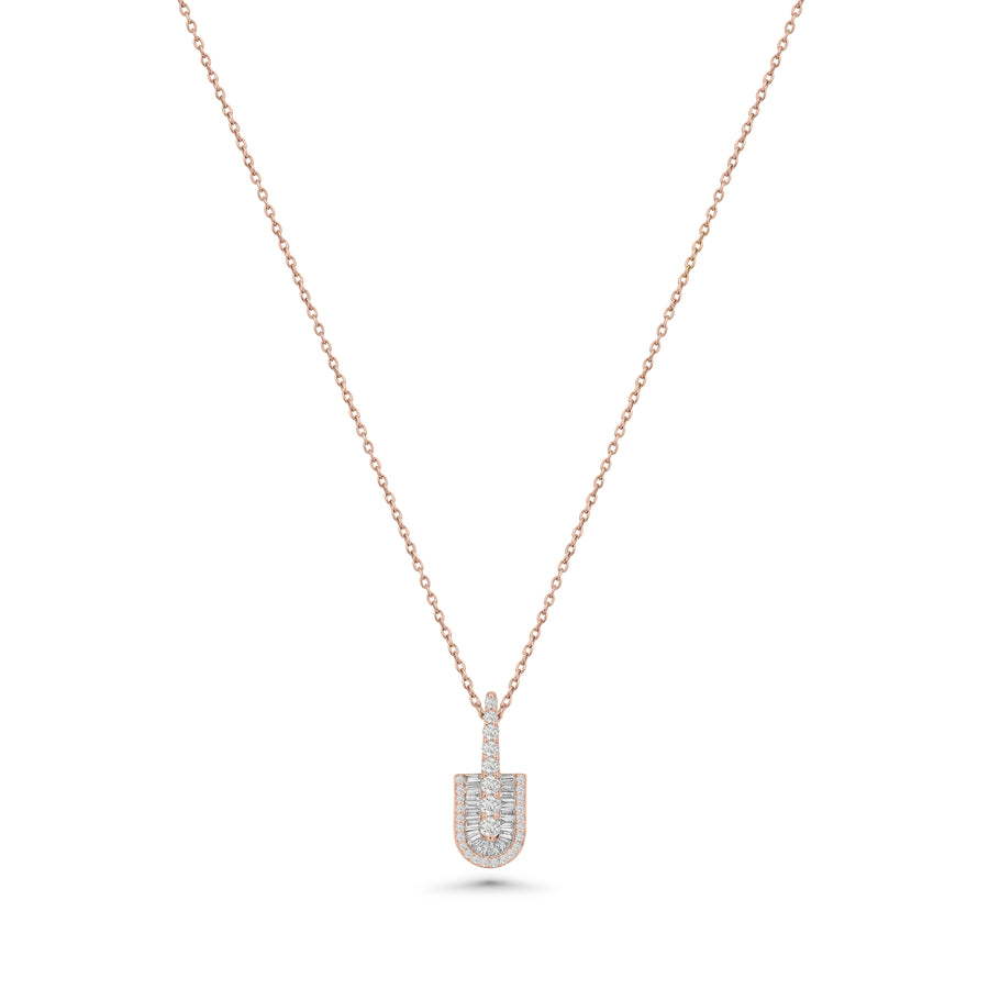 U Solo Baguette Necklace
