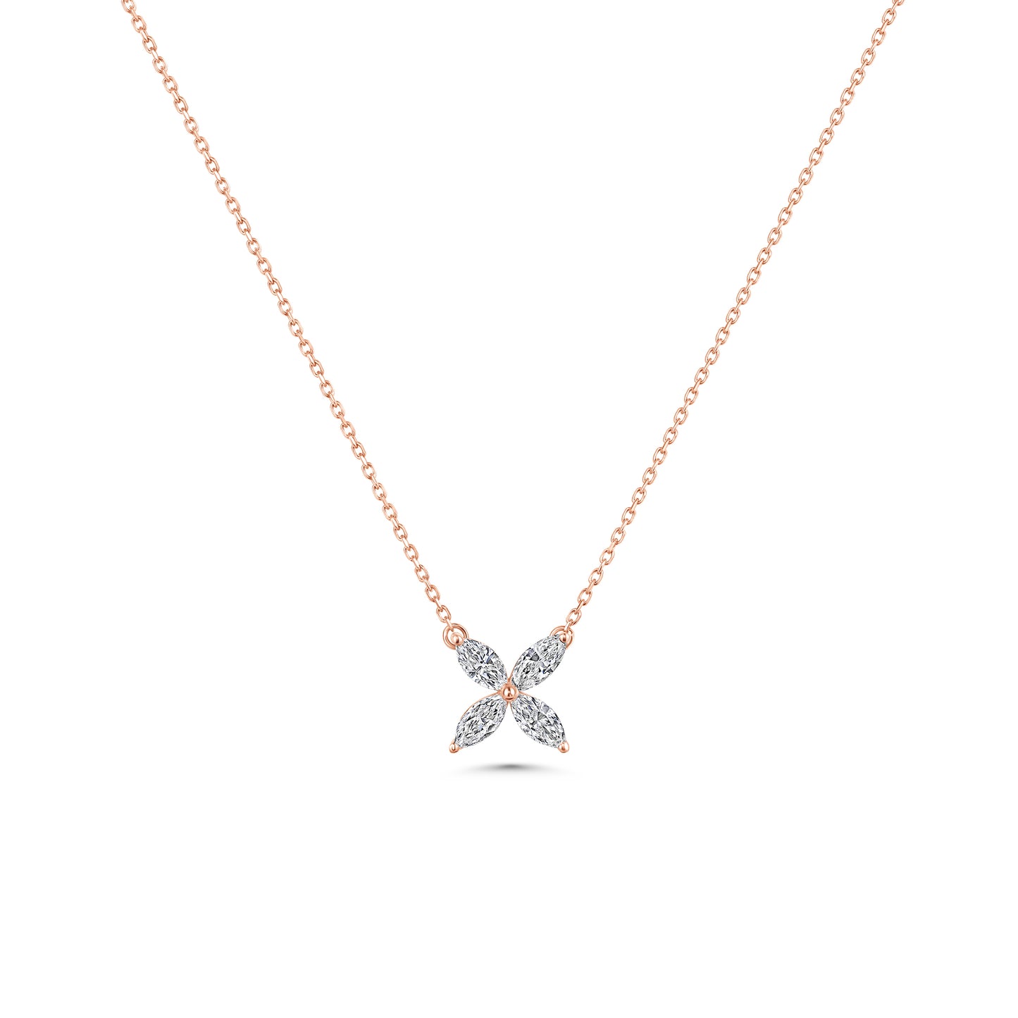 Grand Marquise Floral Necklace