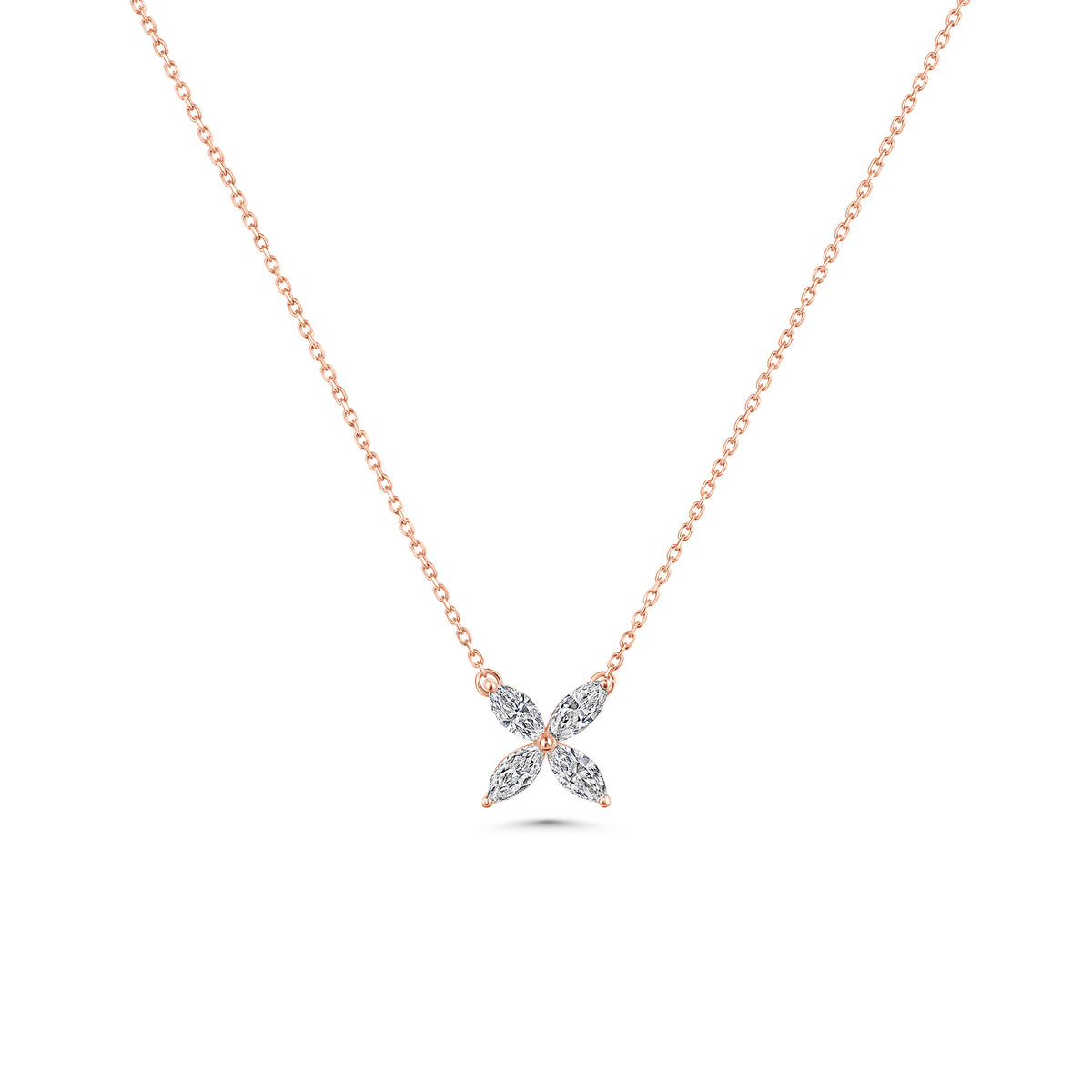 Grand Marquise Floral Necklace