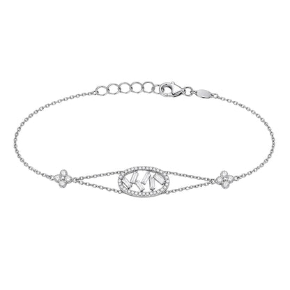 Scattered Baguette Chain Bracelet