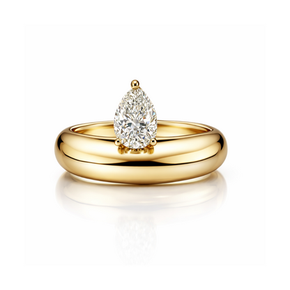 Pear Diamond Chunky Band