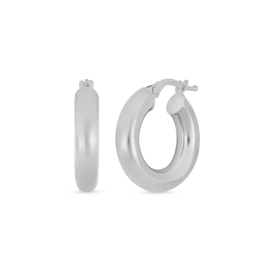 4mm Gold Hoops