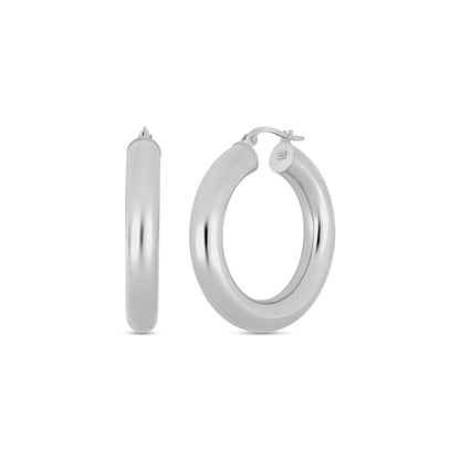 4mm Gold Hoops