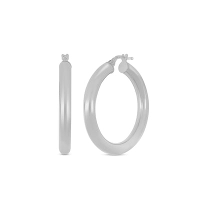 4mm Gold Hoops