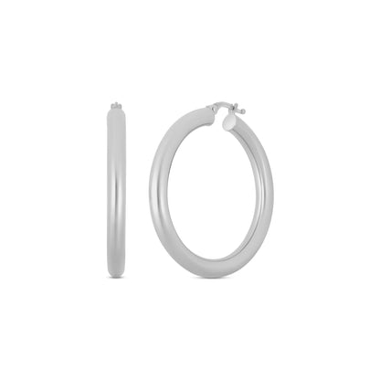 4mm Gold Hoops